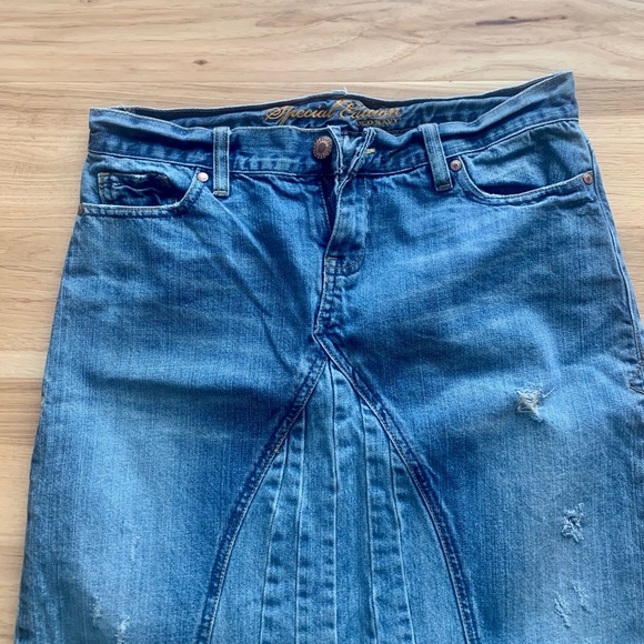 Ankle length denim skirt - Picture 2 of 3